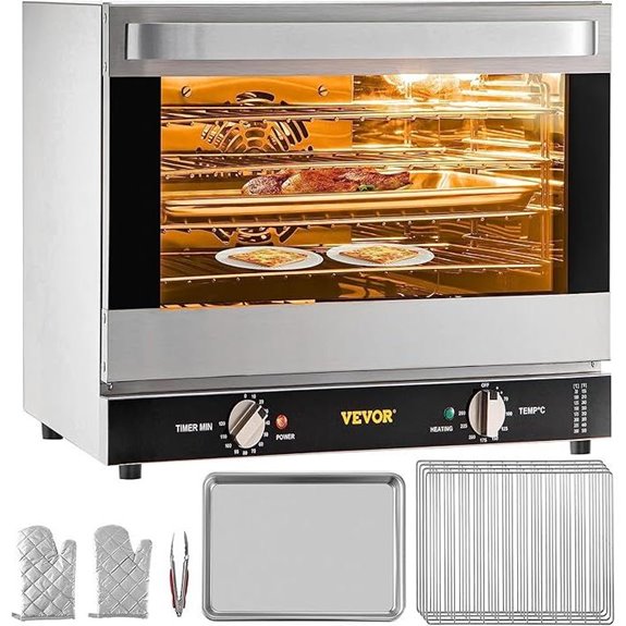 VEVOR Commercial Convection Oven 66L 4-Tier 120V