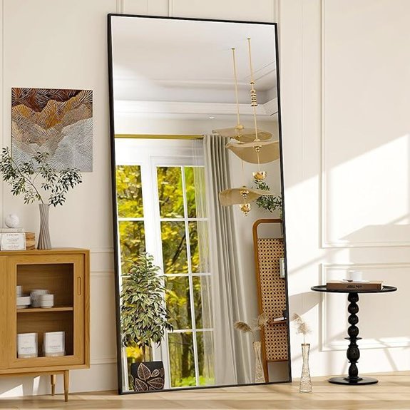 GLSLAND 76x34 Full Body Mirror with Aluminum Frame
