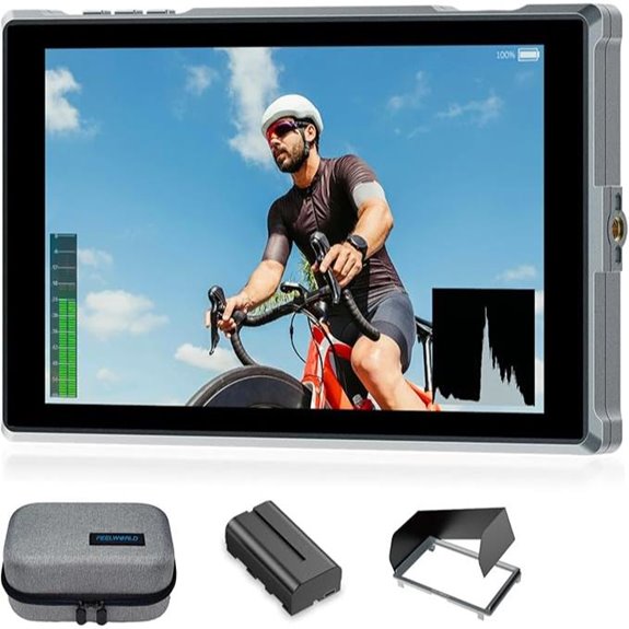 7 inch field monitor with battery