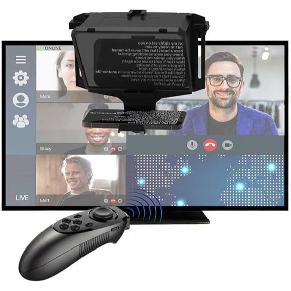 8-Inch Mobile Teleprompter with Remote Control