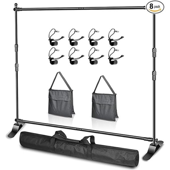 EMART Adjustable Photo Backdrop Stand (8x8ft)