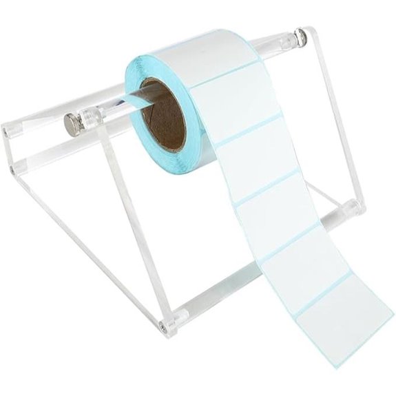 Acrylic Label Roll Holder for Thermal Printers
