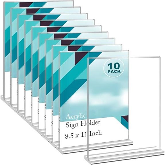 acrylic sign holders pack