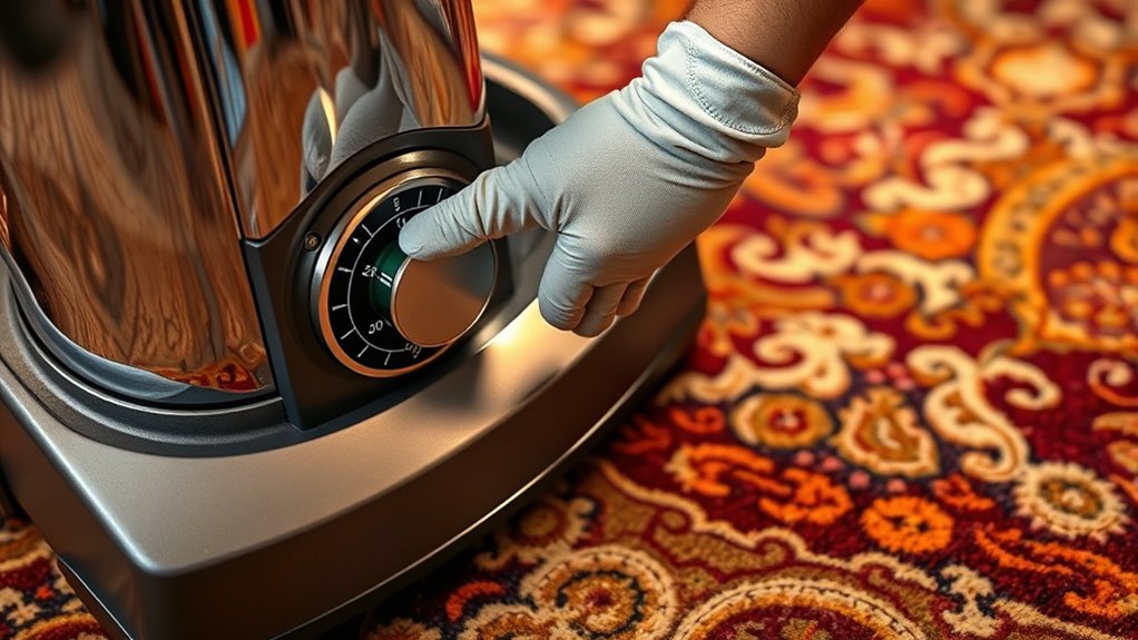 adjust heat for carpet types