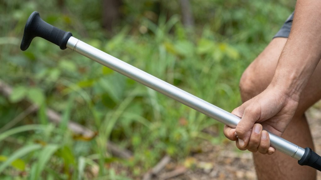 adjust trekking pole height