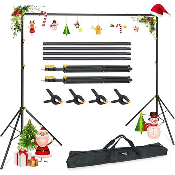 LINCO Adjustable Photography Backdrop Support Kit (10x6.5ft)