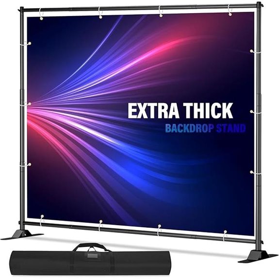 10x8 Adjustable Photography Banner Stand with Carry Bag