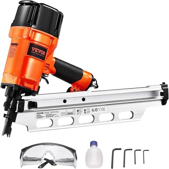VEVOR Pneumatic Framing Nailer with Adjustable Depth