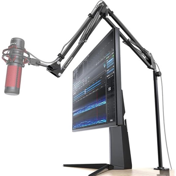 Rotatable Microphone Boom Arm with Desk Mount