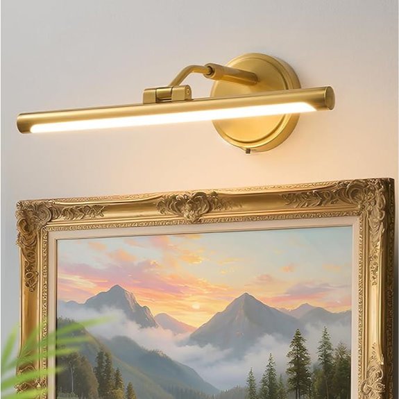 adjustable gold wall light