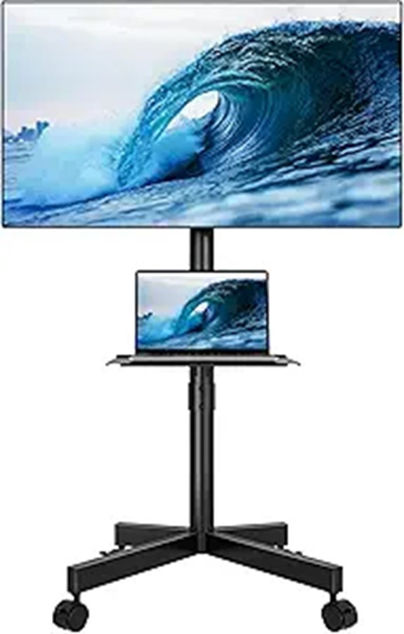 BONTEC Mobile TV Stand for 23-60 Inch TVs