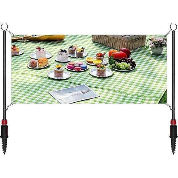 Adjustable Outdoor Banner Stand with Stake