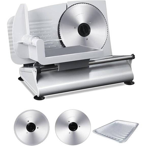 Meat Slicer Machine 200W Adjustable Safety Features