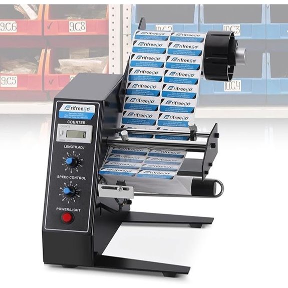 Auto Label Dispenser with Adjustable Speed