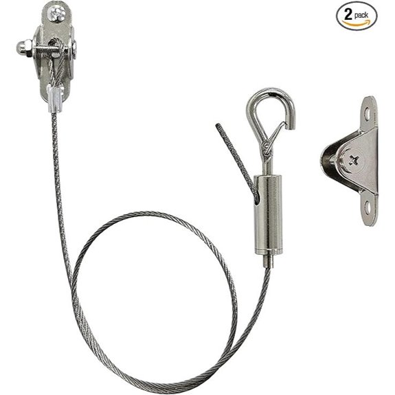 Adjustable Stainless Steel Hanging Wire Kit (2 Sets)