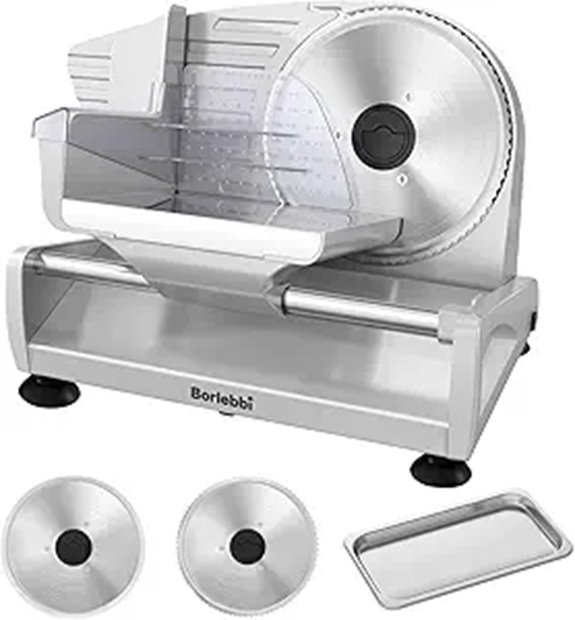 Electric Meat Slicer with Adjustable Thickness