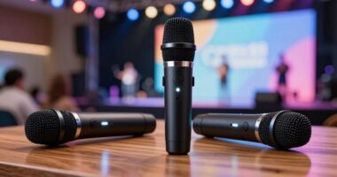 affordable dual wireless microphones
