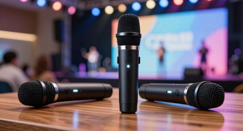 affordable dual wireless microphones
