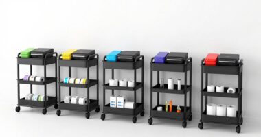 affordable label printer carts