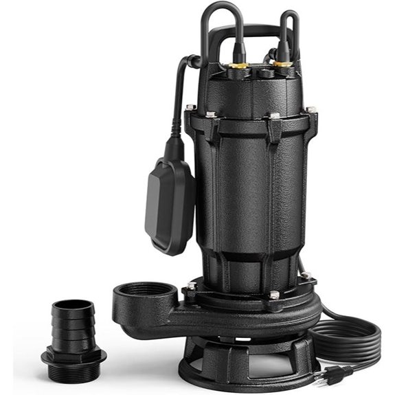 Aquastrong 1 HP Sewage Grinder Pump with Auto Float
