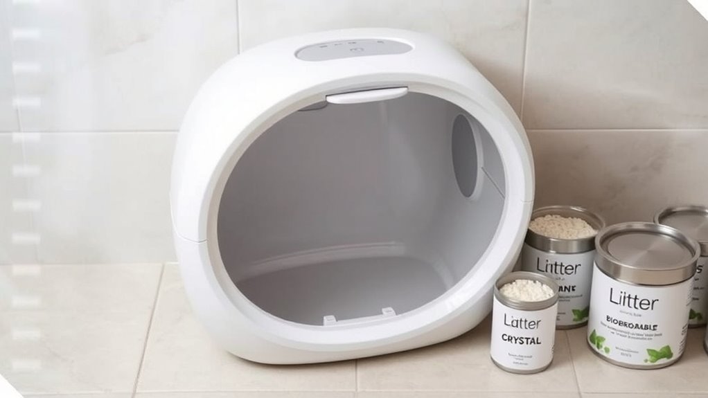 automatic litter box features