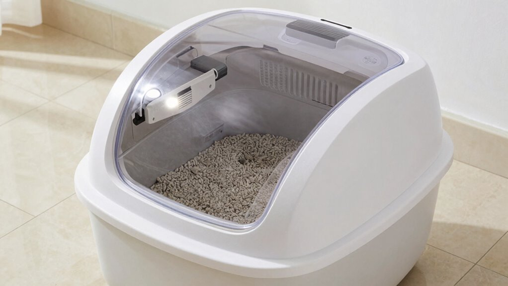 automatic odor controlled litter box
