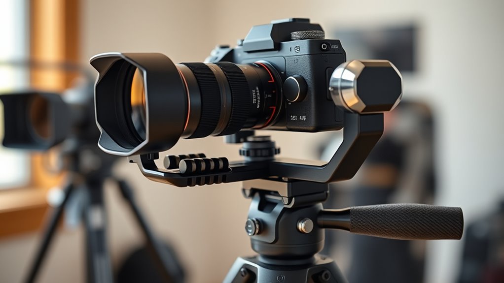 balanced gimbal ensures smooth footage