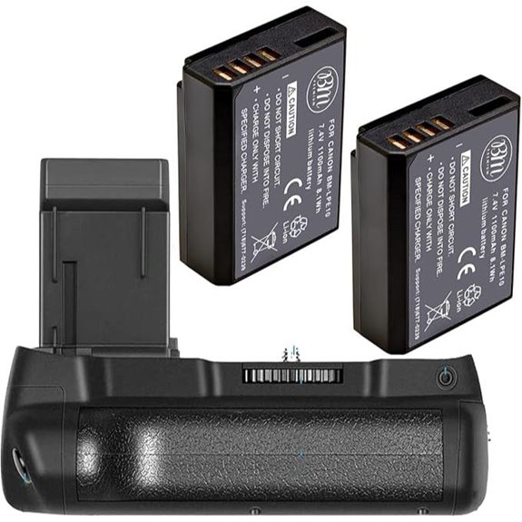 BM Premium Battery Grip Kit for Canon Rebel T3-T6