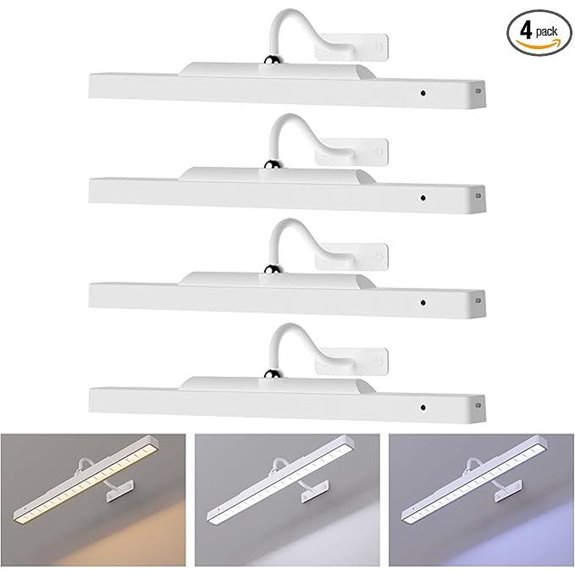 4 Pack Dimmable Battery-Powered Picture Lights
