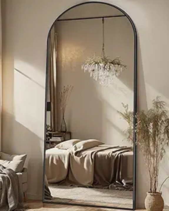 Antok Full Length Mirror with Stand Black