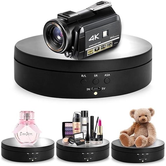 Foleto Rotating Display Stand for Photography (Black)