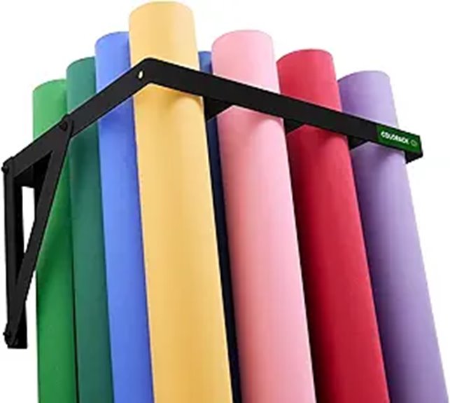 Wall-Mounted Seamless Paper Backdrop Holder (Black)