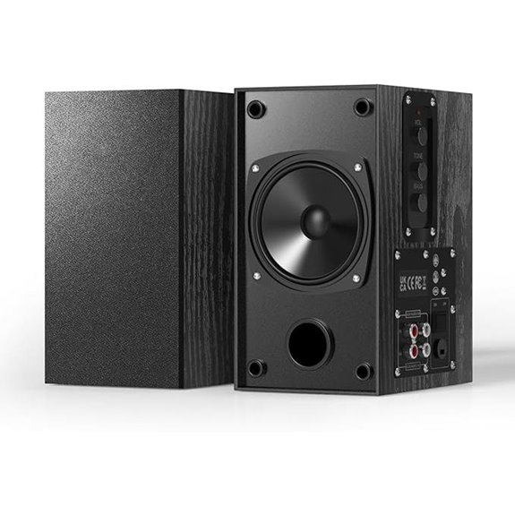 30W Bluetooth Bookshelf Speakers with RCA Input
