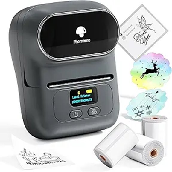 Phomemo M110 Bluetooth Label Printer with 3 Rolls