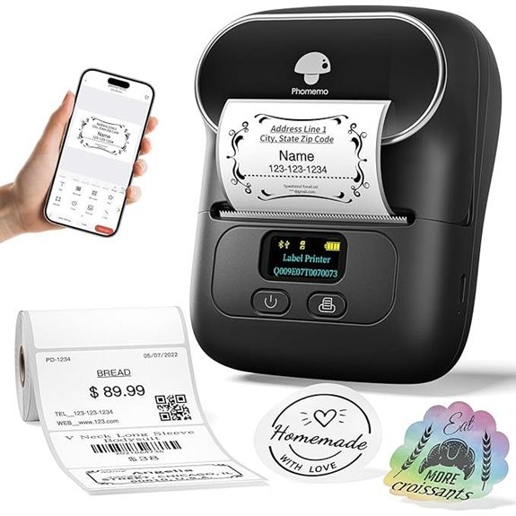 Phomemo M110 Bluetooth Label Printer with 100 Labels