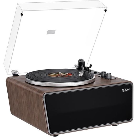 All-in-One Bluetooth Vinyl Record Player with Speakers