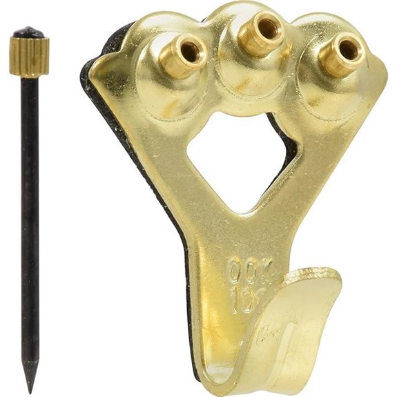 OOK 533050 Brass Reusable Picture Hooks (1 Set)