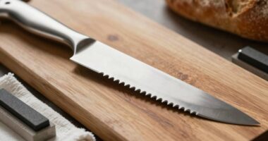 bread knife serration guide