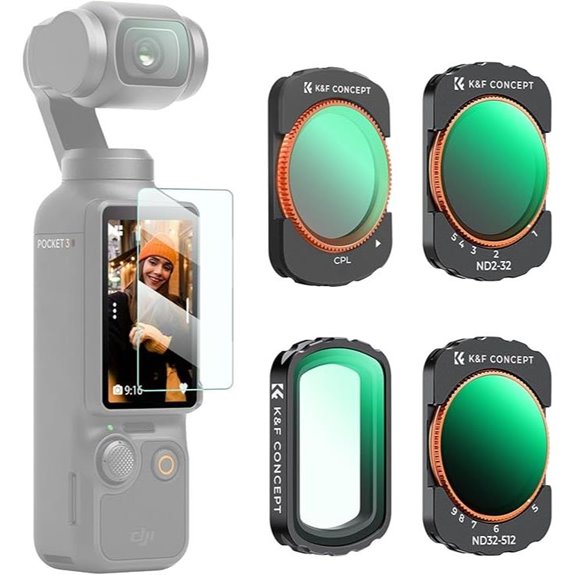 K&F Concept ND UV CPL Filter Set for DJI Osmo Pocket