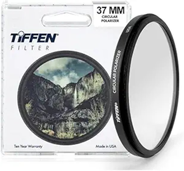 Tiffen 37mm Circular Polarizer Filter for Camera