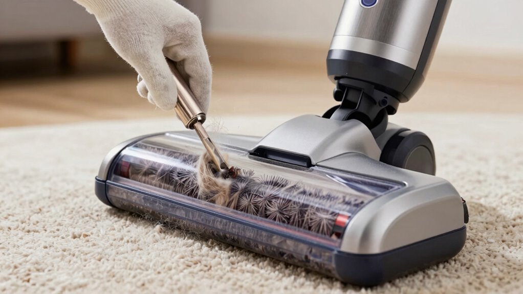 check and clean brush roll