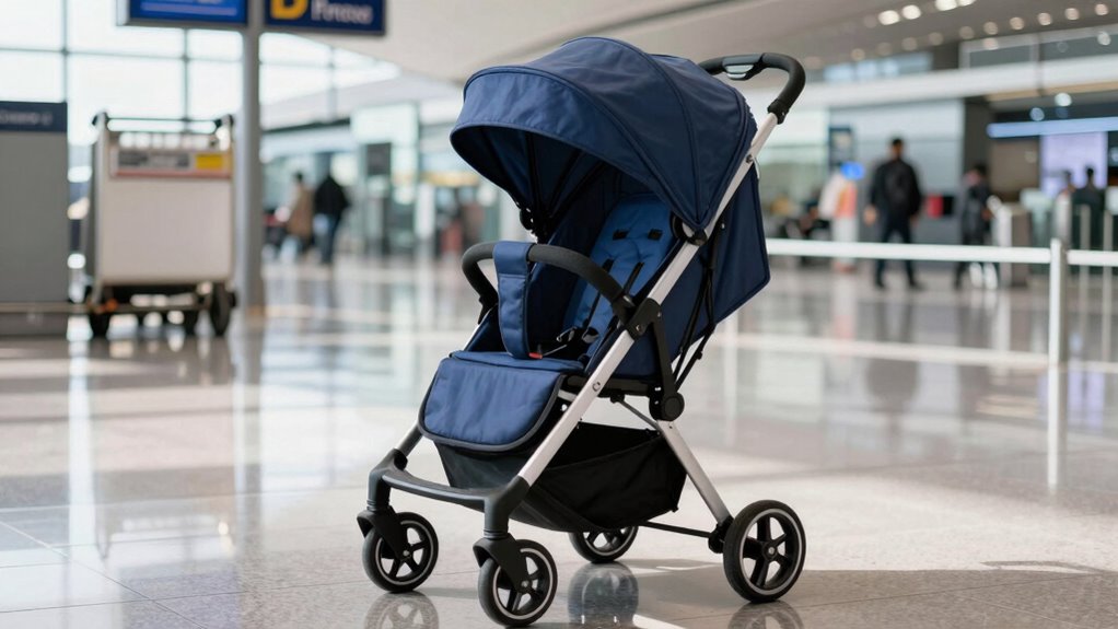 check stroller weight and locks