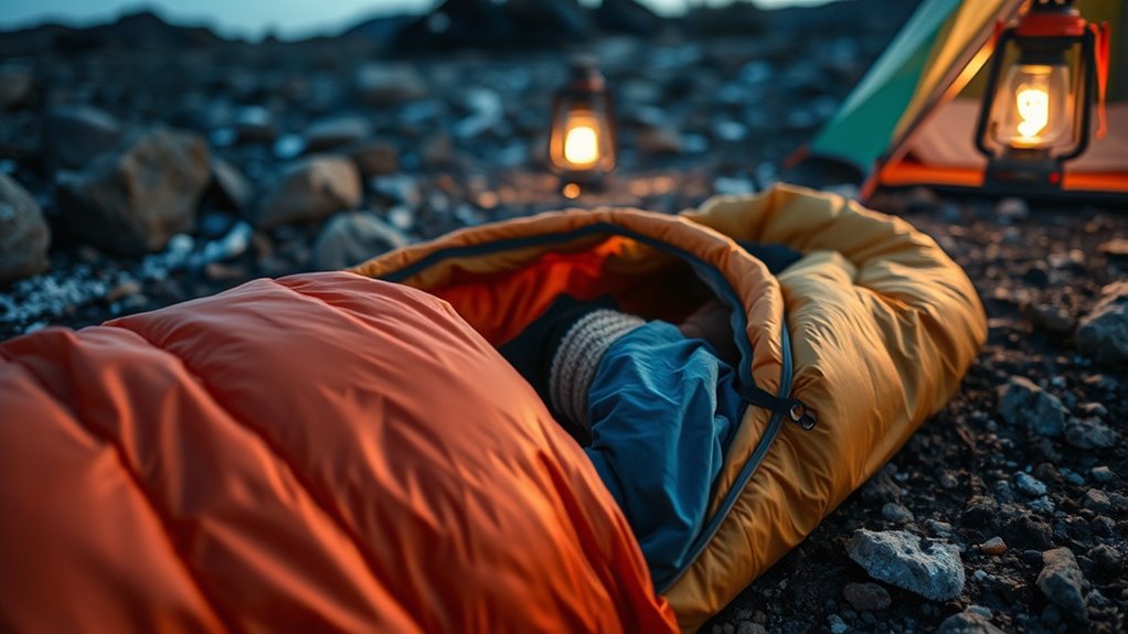choose correct sleeping bag temperature