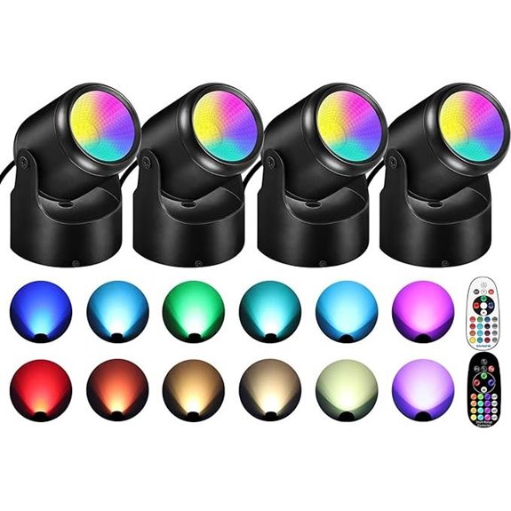RGBW Indoor Color Changing Uplighting (4 Pack)