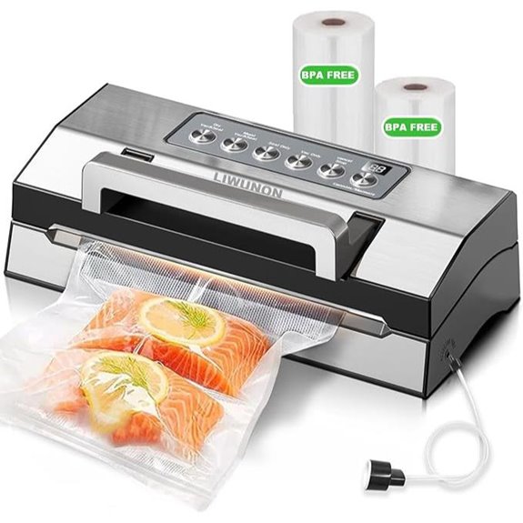 LIWUNON Commercial Automatic Food Vacuum Sealer Kit