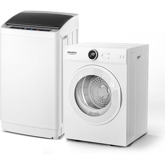 ROVSUN Compact Full-Automatic Washer & Dryer Set