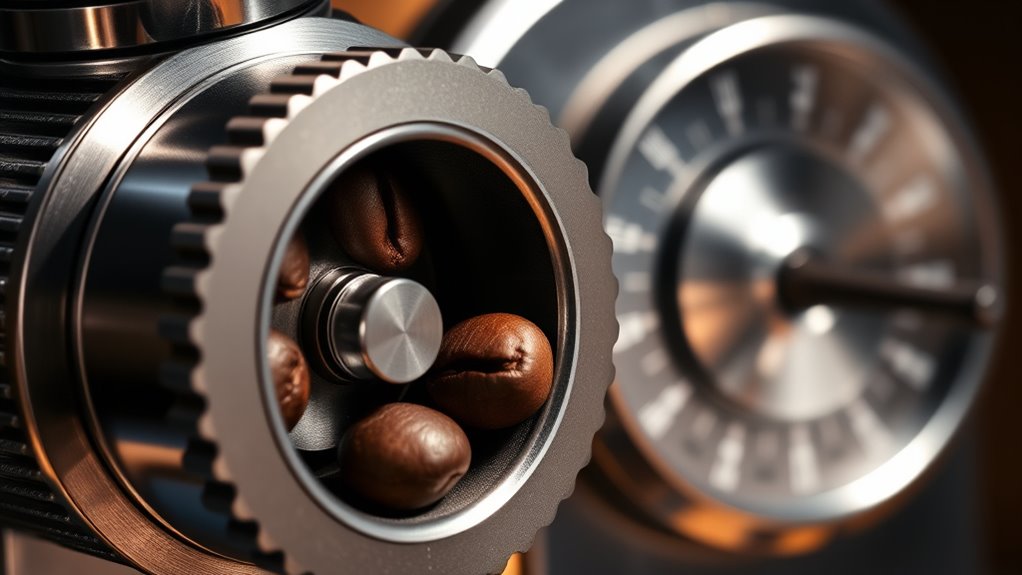 consistent adjustable burr grinding