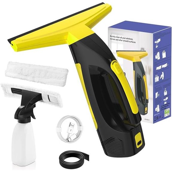 Cordless Window Vacuum Cleaner with Detachable Water Tank