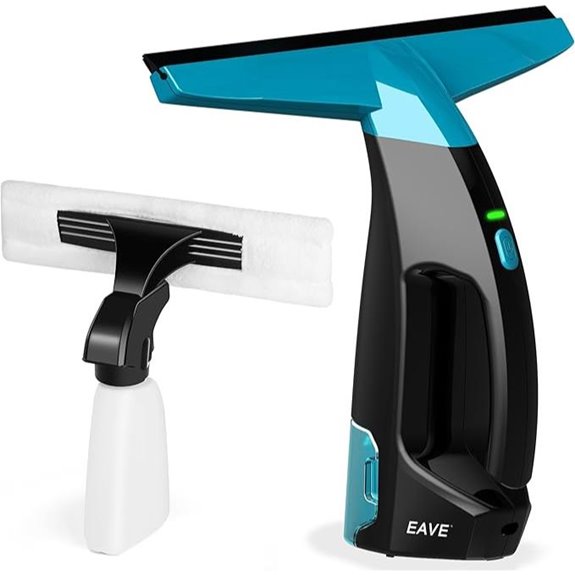 Rechargeable Window Vacuum Cleaner with Squeegee Blade