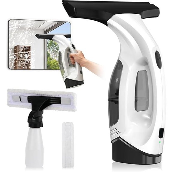 Cordless Window Vacuum Cleaner with Water Tank